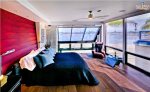 Master Bedroom with Beautiful Views of Sail Bay Sleek Retreat Mission Bay Vacation House Rental